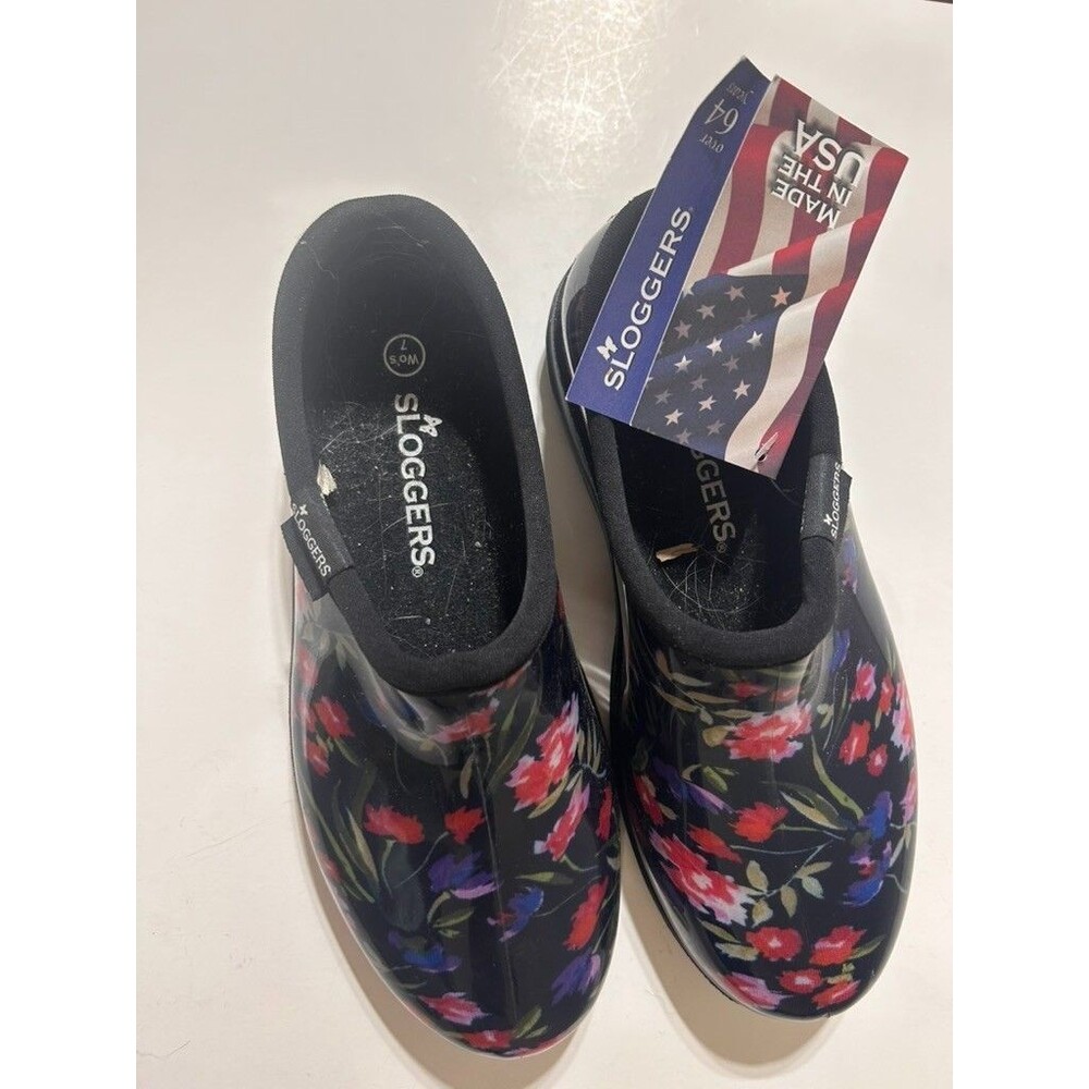 Sloggers Women's Size 7 Floral Garden & Rain Shoes New